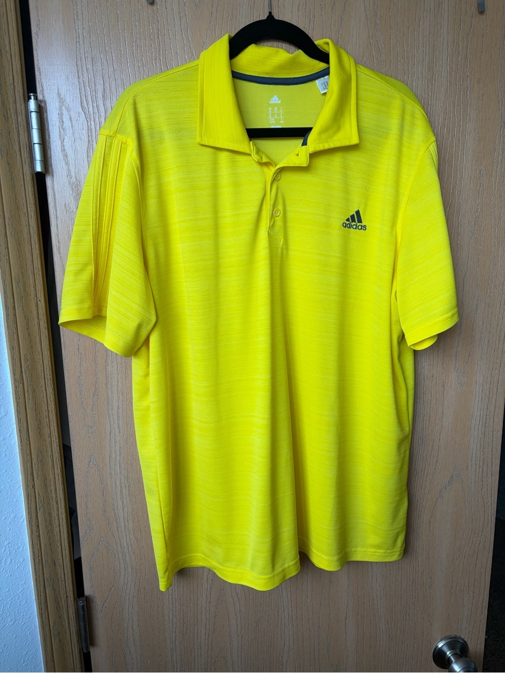 Adidas Men’s Yellow Performance Polo Shirt - XL